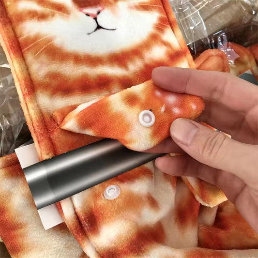 Realistic Hangable Cat Towel